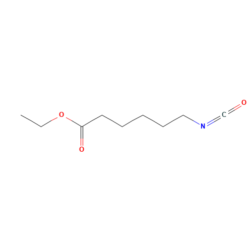 ETHYL 6-ISOCYANATOHEXANOATE (CAS: 5100-36-7) - Chemical Structure and Molecular Formula 