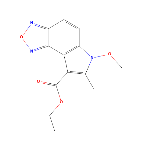 ETHYL 6-METHOXY-7-METHYL-6H-[1,2,5]OXADIAZOLO[3,4-E]INDOLE-8-CARBOXYLATE (CAS: 306935-65-9) - Related Chemical Product