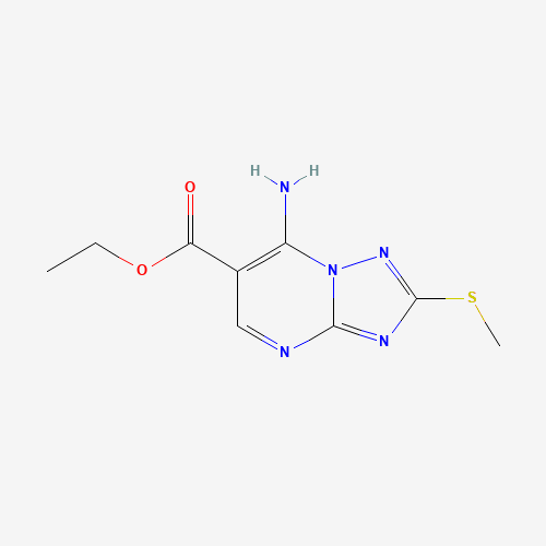 ETHYL 7-AMINO-2-(METHYLTHIO)[1,2,4]TRIAZOLO[1,5-A]PYRIMIDINE-6-CARBOXYLATE (CAS: 90559-98-1) - Related Chemical Product