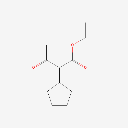ETHYL A-ACETYLCYCLOPENTANEACETATE (CAS: 1540-32-5) - Chemical Structure and Molecular Formula 