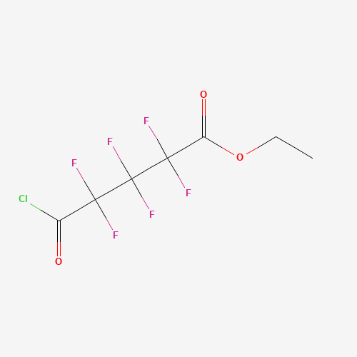 ETHYL HEXAFLUOROGLUTARYL CHLORIDE (CAS: 18381-53-8) - Chemical Structure and Molecular Formula 