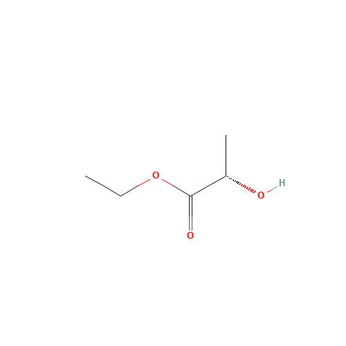Ethyl L(-)-lactate (CAS: 687-47-8) - Chemical Structure and Molecular Formula 