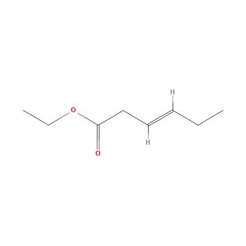 Ethyl 3-hexenoate (CAS: 2396-83-0) - Chemical Structure and Molecular Formula 