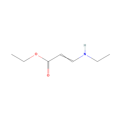 beta-Ethylaminoacrylic acid ethylester (CAS: 55330-56-8) - Chemical Structure and Molecular Formula 