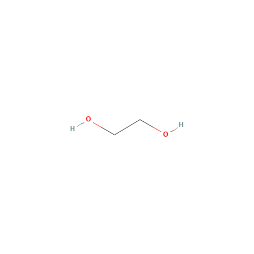 Ethylene glycol (CAS: 107-21-1) - Chemical Structure and Molecular Formula 