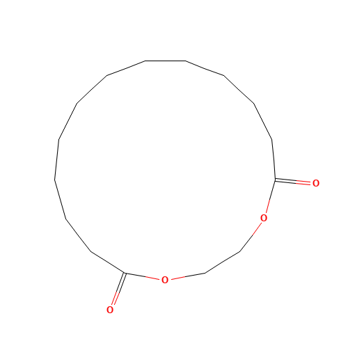 Ethylene brassylate (CAS: 105-95-3) - Chemical Structure and Molecular Formula 