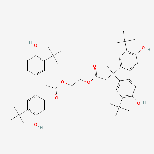 ethylene bis[3,3-bis(3-tert-butyl-4-hydroxyphenyl)butyrate] (CAS: 32509-66-3) - Related Chemical Product