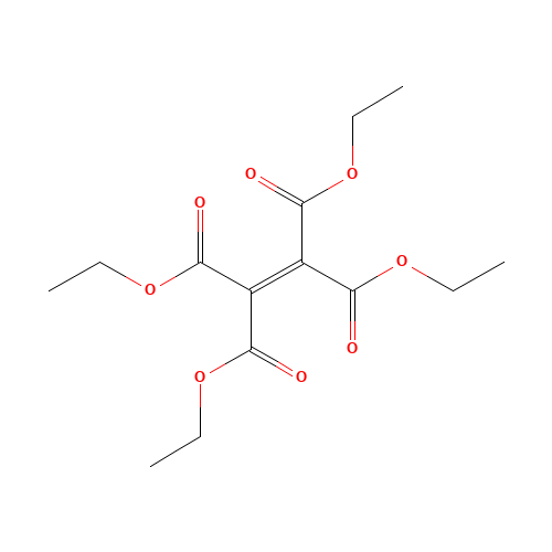 TETRAETHYL ETHYLENETETRACARBOXYLATE (CAS: 6174-95-4) - Chemical Structure and Molecular Formula 