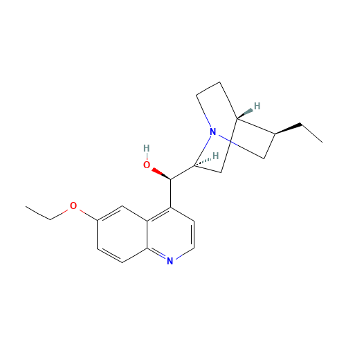 ETHYLHYDROCUPREINE (CAS: 522-60-1) - Chemical Structure and Molecular Formula 