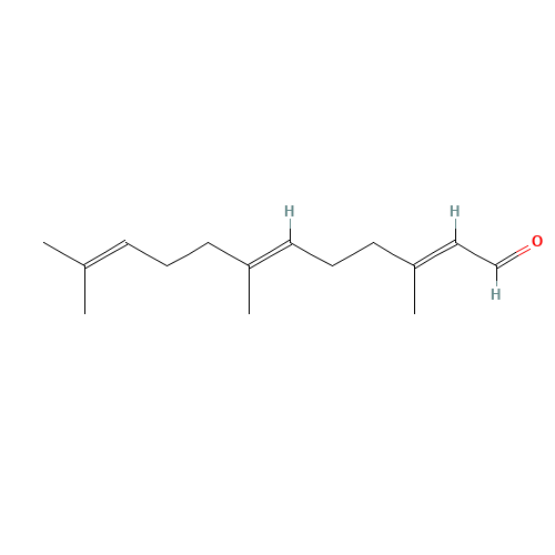FARNESAL (CAS: 19317-11-4) - Chemical Structure and Molecular Formula 