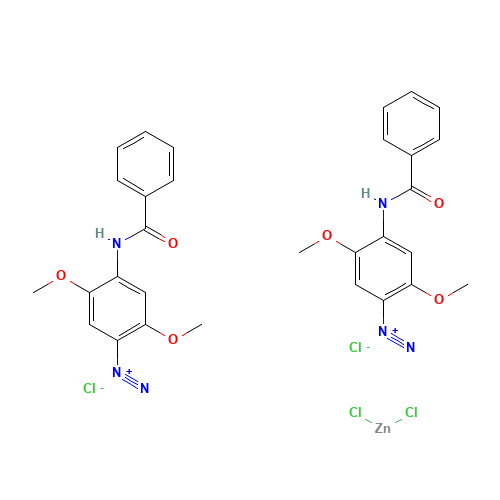 Fast Blue RR salt (CAS: 14726-29-5) - Chemical Structure and Molecular Formula 