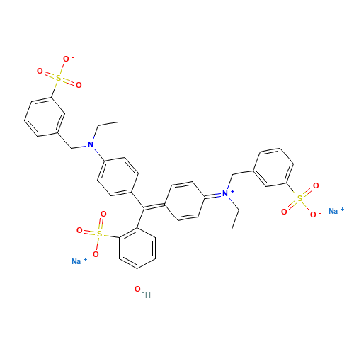 Food green 3 (CAS: 2353-45-9) - Chemical Structure and Molecular Formula 