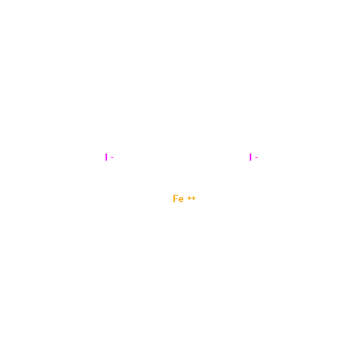 IRON (II) IODIDE (CAS: 7783-86-0) - Chemical Structure and Molecular Formula 