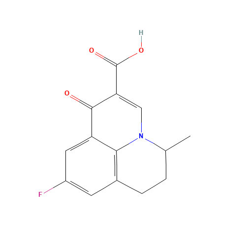 Flumequine (CAS: 42835-25-6) - Chemical Structure and Molecular Formula 
