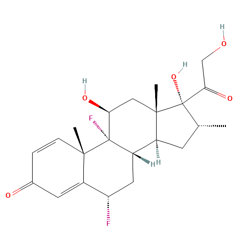 Flumethasone (CAS: 2135-17-3) - Chemical Structure and Molecular Formula 