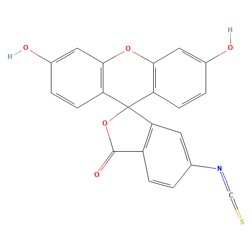Fluorescein 6-isothiocyanate (CAS: 18861-78-4) - Chemical Structure and Molecular Formula 