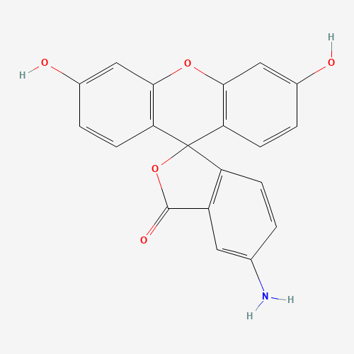 5-Aminofluorescein (CAS: 3326-34-9) - Chemical Structure and Molecular Formula 