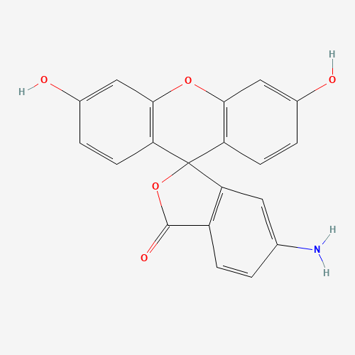 6-Aminofluorescein (CAS: 51649-83-3) - Chemical Structure and Molecular Formula 