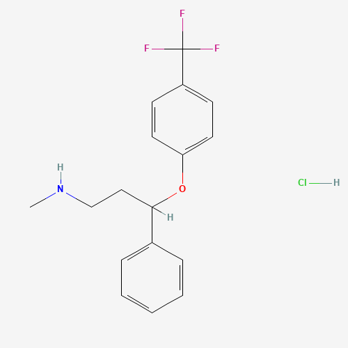 FLUOXETINE HYDROCHLORIDE (CAS: 59333-67-4) - Chemical Structure and Molecular Formula 