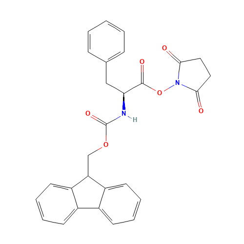 FMOC-PHE-OSU (CAS: 101214-43-1) - Chemical Structure and Molecular Formula 