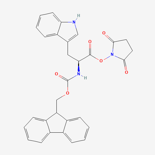 FMOC-TRP-OSU (CAS: 84771-20-0) - Chemical Structure and Molecular Formula 