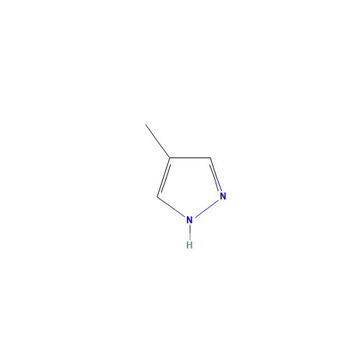 4-Methylpyrazole (CAS: 7554-65-6) - Chemical Structure and Molecular Formula 