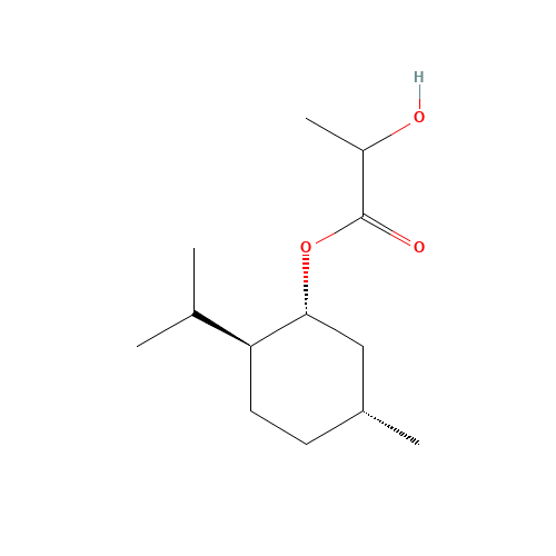 (-)-Menthyl lactate (CAS: 59259-38-0) - Chemical Structure and Molecular Formula 