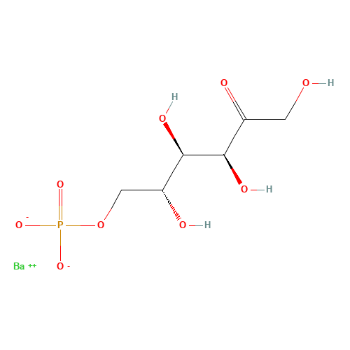 D-FRUCTOSE-6-PHOSPHATE BARIUM SALT (CAS: 6035-54-7) - Chemical Structure and Molecular Formula 