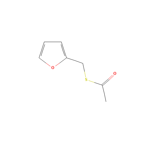 Furfuryl thioacetate (CAS: 13678-68-7) - Chemical Structure and Molecular Formula 