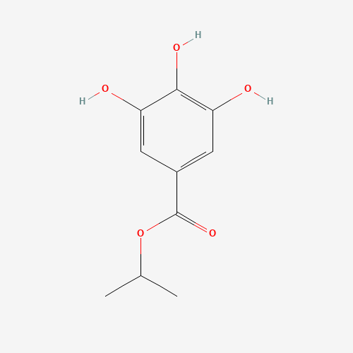 ISOPROPYLGALLATE (CAS: 1138-60-9) - Chemical Structure and Molecular Formula 