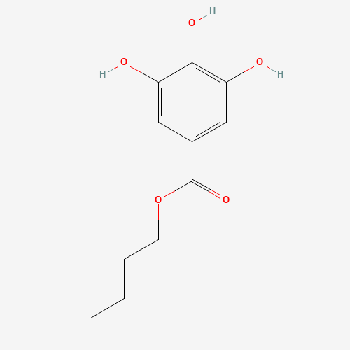 BUTYL GALLATE (CAS: 1083-41-6) - Chemical Structure and Molecular Formula 