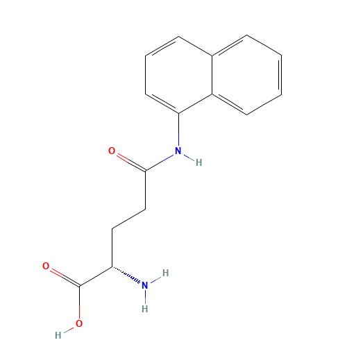 N-1-naphthyl-l-glutamine (CAS: 28401-75-4) - Chemical Structure and Molecular Formula 