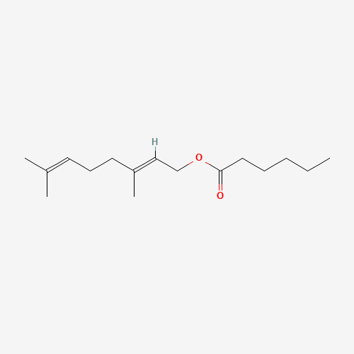 GERANYL CAPROATE (CAS: 10032-02-7) - Chemical Structure and Molecular Formula 