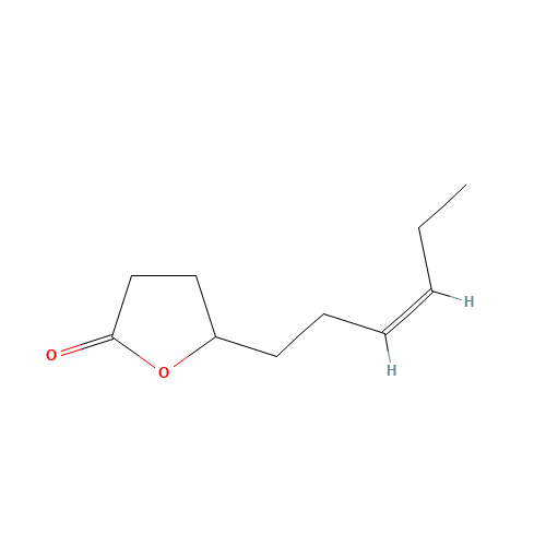 GAMMA-JASMOLACTONE (CAS: 93787-95-2) - Chemical Structure and Molecular Formula 