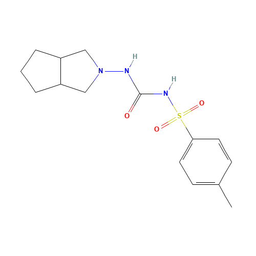 Gliclazide (CAS: 21187-98-4) - Chemical Structure and Molecular Formula 