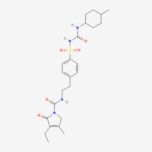 Glimepiride (CAS: 93479-97-1) - Chemical Structure and Molecular Formula 