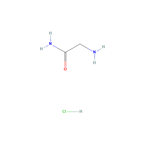 Glycinamide hydrochloride (CAS: 1668-10-6) - Chemical Structure and Molecular Formula 