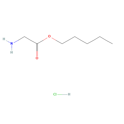 GLYCINE N-PENTYL ESTER HYDROCHLORIDE (CAS: 203302-88-9) - Chemical Structure and Molecular Formula 
