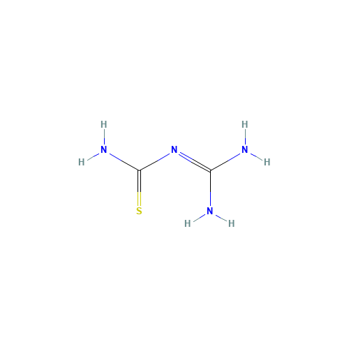Amidinothiourea (CAS: 2114-02-5) - Chemical Structure and Molecular Formula 