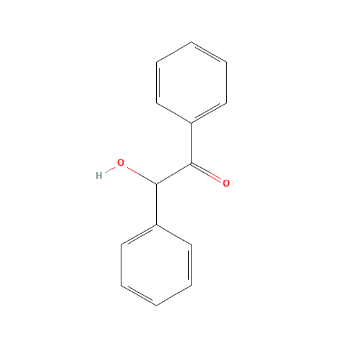 BENZOIN (CAS: 9000-05-9) - Chemical Structure and Molecular Formula 