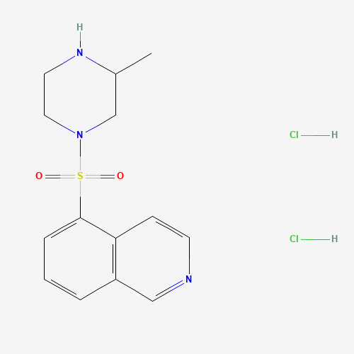 1-(5-ISOQUINOLINYLSULFONYL)-3-METHYL-PIPERAZINE DIHYDROCHLORIDE (CAS: 140663-38-3) - Chemical Structure and Molecular Formula 