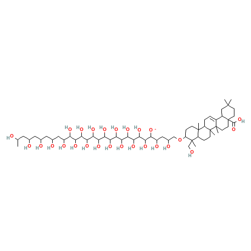 HEDERACOSIDE C (CAS: 27013-76-9) - Chemical Structure and Molecular Formula 