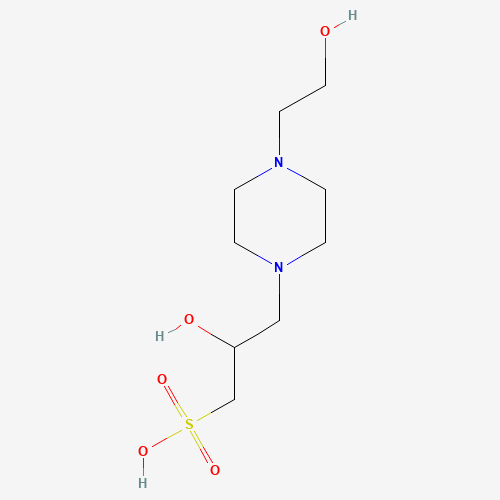 N-(Hydroxyethyl)piperazine-N'-2-hydroxypropanesulfonic acid (CAS: 68399-78-0) - Chemical Structure and Molecular Formula 
