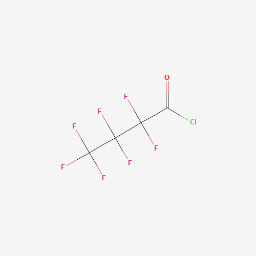 Heptafluorobutyryl chloride (CAS: 375-16-6) - Chemical Structure and Molecular Formula 