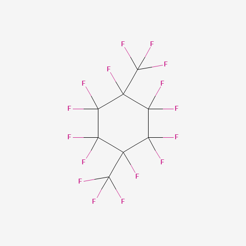 PERFLUORO(1,4-DIMETHYLCYCLOHEXANE) (CAS: 374-77-6) - Chemical Structure and Molecular Formula 