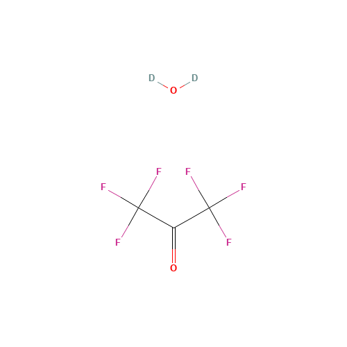 HEXAFLUOROACETONE DEUTERATE (CAS: 109640-39-3) - Chemical Structure and Molecular Formula 