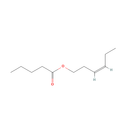 N-VALERIC ACID CIS-3-HEXEN-1-YL ESTER (CAS: 35852-46-1) - Chemical Structure and Molecular Formula 