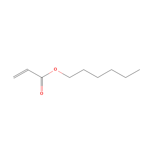 N-HEXYL ACRYLATE (CAS: 2499-95-8) - Chemical Structure and Molecular Formula 