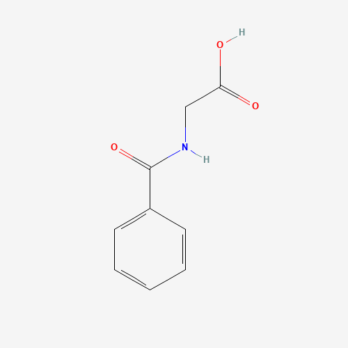 HIPPURIC ACID (CAS: 495-69-2) - Chemical Structure and Molecular Formula 