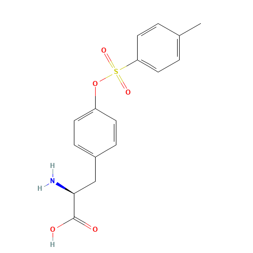 H-TYR(TOS)-OH.ACETATE (CAS: 13504-89-7) - Chemical Structure and Molecular Formula 